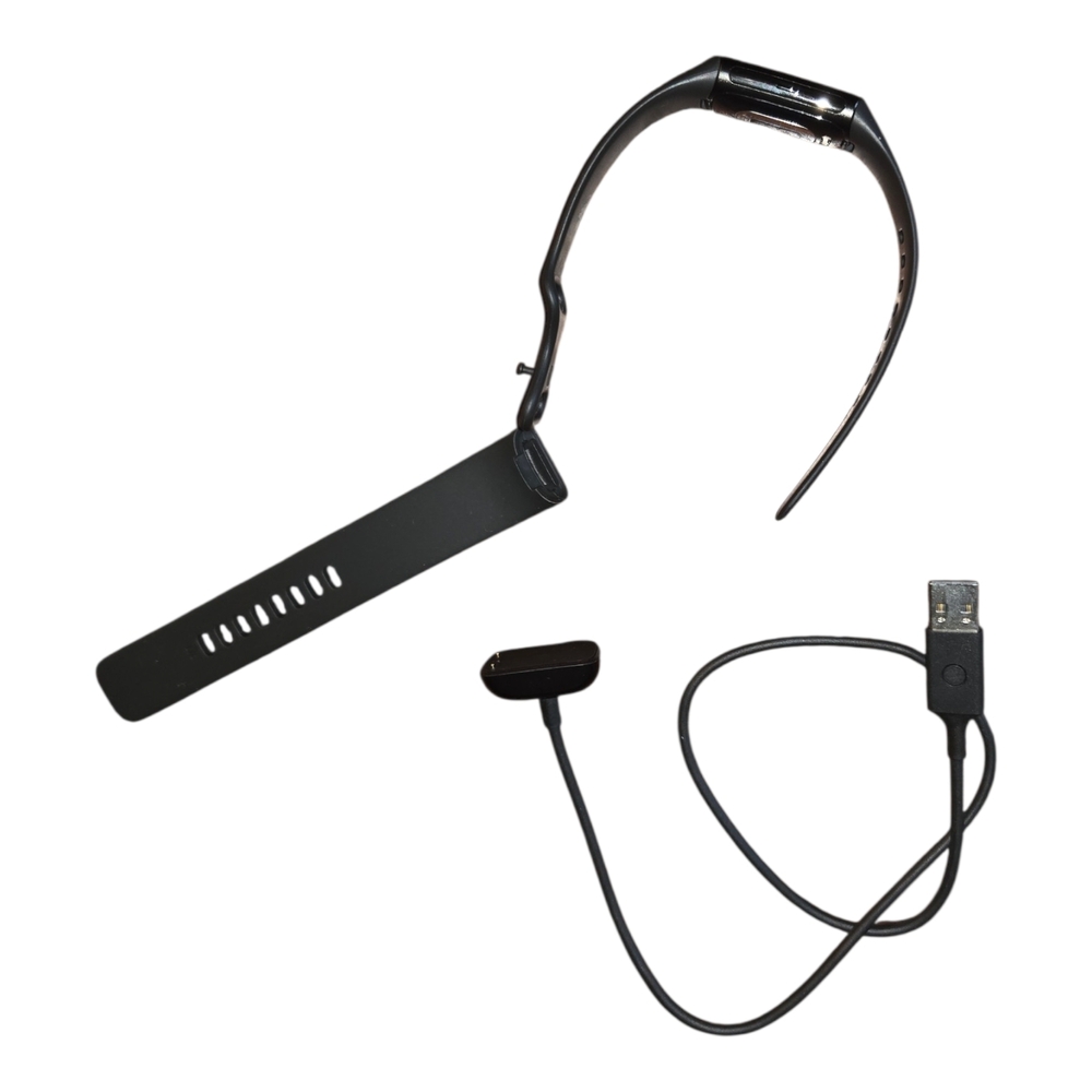 Fitbit Charge 6 Black Fitness Tracker Wristband with Charging Cable